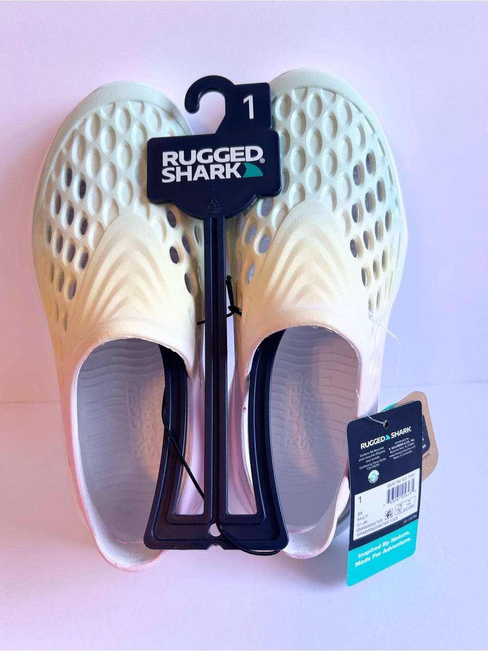 Rugged Shark Kids Slip-On Water Shoes Size 1